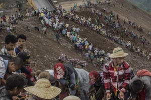 Lở đất kinh hoàng tại Myanmar, ít nhất 90 người thiệt mạng