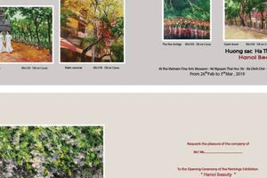 Triển lãm tranh "Hương sắc Hà thành" - Nét chấm phá về một Hà Nội sâu lắng Triển lãm tranh "Hương sắc Hà thành" - Nét chấm phá về một Hà Nội sâu lắng