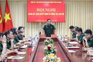 BĐBP tỉnh An Giang: Trao quyết định về công tác cán bộ