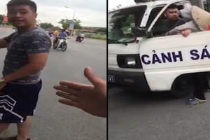 Điều chuyển công tác trung úy công an mặc quần đùi xử lý hàng rong