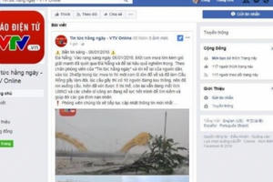 Đà Nẵng: Xuất hiện Fanpage mạo danh VTV đăng tin thất thiệt