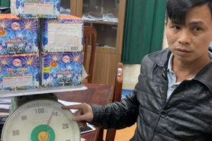 Yên Lạc-Vĩnh Phúc: Bắt đối tượng Hồ Văn Huy tàng trữ pháo nổ trái phép