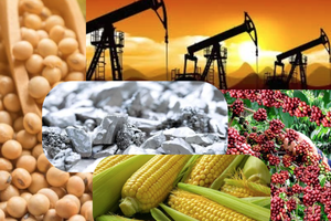 Sắc đỏ bao trùm thị trường hàng hóa