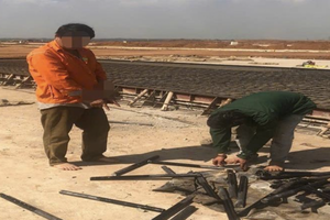 Bắt hai đối tượng trộm sắt của dự án siêu sân bay