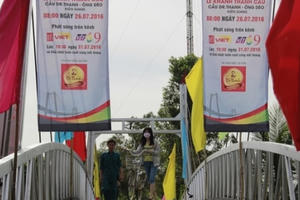 Trà thảo mộc Dr Thanh khánh thành cầu dây văng tại Kiên Giang