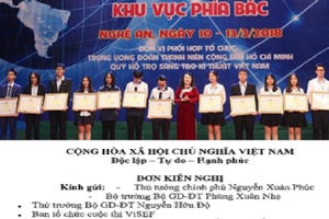 Phụ huynh phản ứng về kết quả chấm thẩm định cuộc thi Khoa học kỹ thuật cấp quốc gia 2019