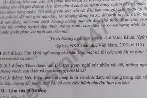 Đáp án đề thi sáng ngày 22/7 môn Ngữ Văn vào lớp 10 tỉnh Lạng Sơn năm 2020