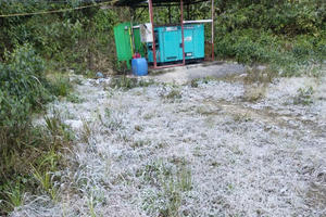 Băng giá xuất hiện tại xã biên giới Na Ngoi, tỉnh Nghệ An