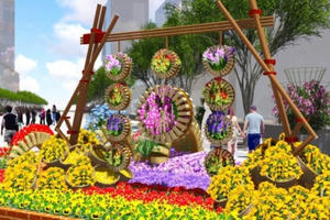 TP HCM: Đường hoa Tết Bính thân sẽ thi công trước 5 ngày