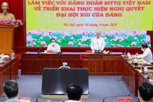 Mặt trận Tổ quốc cần có tầm nhìn xa, ước nguyện lớn, quyết tâm cao