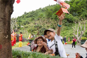 Đà Nẵng: Du khách nô nức hái lộc đầu xuân cầu may mắn, bình an