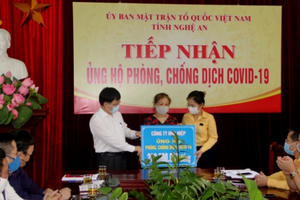 Nghệ An tiếp nhận hơn 12 tỷ đồng đăng ký ủng hộ phòng, chống Covid-19