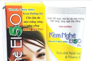 Thu hồi kem nghệ E150 do quảng cáo thổi phồng công dụng