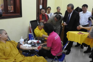 Phó Thủ tướng Trương Hòa Bình tham dự Ngày hội Hiến máu cứu người - Hành Bồ Tát đạo