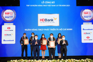 Đồng hành cùng nền kinh tế vượt Covid-19, HDBank khẳng định vị thế top 5 ngân hàng uy tín nhất Việt Nam Đồng hành cùng nền kinh tế vượt Covid-19, HDBank khẳng định vị thế top 5 ngân hàng uy tín nhất Việt Nam