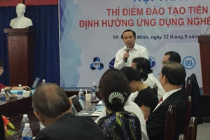 Thí điểm đào tạo tiến sĩ định hướng ứng dụng nghề nghiệp Thí điểm đào tạo tiến sĩ định hướng ứng dụng nghề nghiệp