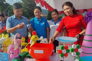 Hà Giang: Huyện Bắc Quang tổ chức Hội thi “Sáng tạo sản phẩm tái chế từ chất thải nhựa”