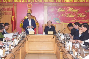 Hà Tĩnh: Chủ động triển khai các nhiệm vụ trọng tâm trước, trong và sau tết Hà Tĩnh: Chủ động triển khai các nhiệm vụ trọng tâm trước, trong và sau tết