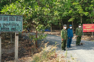 Đồn Biên phòng cửa khẩu Xa Mát đánh chặn “giặc“ Covid-19 từ vùng biên