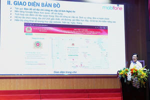 Ra mắt phần mềm "Bản đồ số, địa chỉ Công an cấp xã trên địa bàn tỉnh Nghệ An"