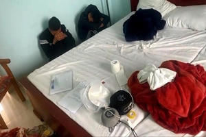 “Bay lắc” ma tuý trong nhà nghỉ, nhóm đối tượng bị tón gọn