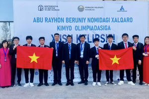 Việt Nam xếp thứ nhất toàn đoàn trong Kỳ thi Olympic Hóa học Quốc tế Abu Reikhan Beruniy
