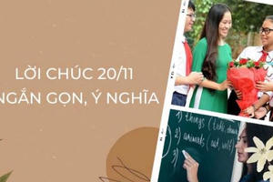 Những lời chúc ý nghĩa dành tặng thầy, cô ngày 20/11