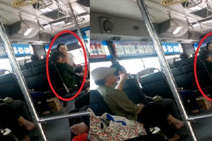 Nam Định: Phẫn nộ với nhân viên xe buýt thô lỗ với người lớn tuổi vì lỗi của mình