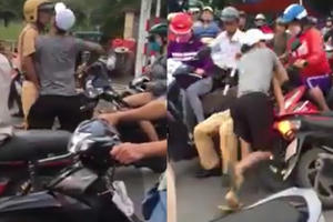 Khánh Hòa: Bắt đối tượng rút dao hành hung CSGT trong dịp tết dương lịch