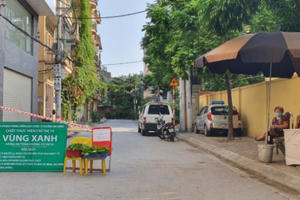 [Photo]: Những “Vùng xanh không dịch" đầu tiên tại Hà Nội