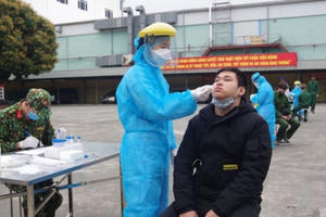 Hải Phòng: Hoàn thành xét nghiệm COVID-19 cho công dân nhập ngũ trước 16/2