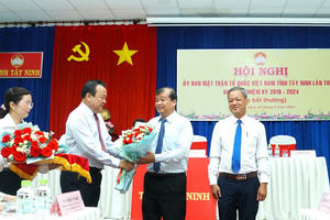 Ông Võ Đức Trong giữ chức Chủ tịch Ủy ban MTTQ Việt Nam tỉnh Tây Ninh