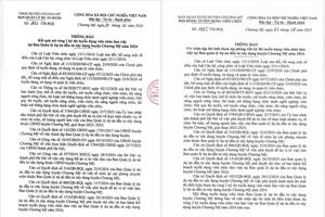 BQLDA Đầu tư xây dựng huyện Chương Mỹ thông báo kết quả vòng 1 và triệu tập thí sinh thi tuyển viên chức