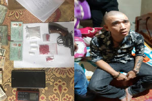 Tàng trữ ma túy cùng súng, một đối tượng bị bắt giữ trong ngày Tết nguyên đán