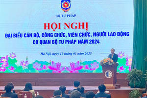 Hội nghị đại biểu cán bộ, công chức, viên chức, người lao động Bộ Tư pháp năm 2024