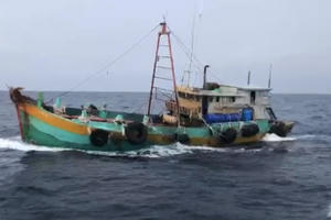 Bắt giữ hai tàu cá vận chuyển 100.000 lít dầu DO không rõ nguồn gốc trên biển Côn Đảo