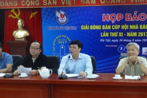 Sắp diễn ra Giải bóng bàn Cúp Hội Nhà báo Việt Nam lần thứ XI Sắp diễn ra Giải bóng bàn Cúp Hội Nhà báo Việt Nam lần thứ XI