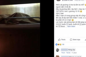 Cặp đôi vô tư "ấp chung chăn" trên tàu hỏa Cặp đôi vô tư "ấp chung chăn" trên tàu hỏa