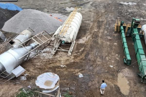 Nghệ An: Tháo dỡ 2 trạm bê tông trái phép tại mỏ đá Lèn Muỗi