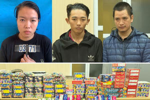 Bắt tạm giam 3 đối tượng mua bán, tàng trữ trái phép hơn 500 kg pháo nổ tại Thanh Hóa