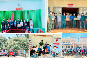 Tuổi trẻ Bình Phước giúp người yếu thế và tuyến đầu chặn dịch đón Tết an vui Tuổi trẻ Bình Phước giúp người yếu thế và tuyến đầu chặn dịch đón Tết an vui