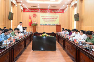 Thứ trưởng Bộ Y tế Đỗ Xuân Tuyên làm việc với tỉnh Ninh Bình về việc thực hiện các chương trình mục tiêu quốc gia