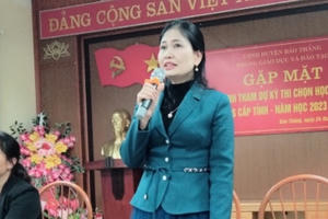 Hơn 100 em học sinh huyện Bảo Thắng tham dự thi học sinh giỏi THCS cấp tỉnh năm học 2023-2024