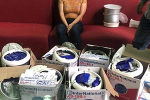 Bắt giữ người phụ nữ vận chuyển 15kg ma tuý trong nồi cơm điện