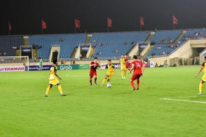 Sân Mỹ Đình vắng khán giả trong ngày U23 Việt Nam thắng U23 Brunei