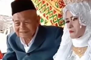 Cụ ông 100 tuổi cưới cô gái 20 tuổi làm vợ