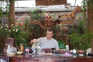 Quán trà độc đáo thu hút nhiều người thưởng ngoạn, tùy tâm khi thanh toán