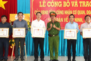 An Giang: 148 cơ quan, doanh nghiệp được công nhận đạt chuẩn “An toàn về an ninh, trật tự” năm 2020