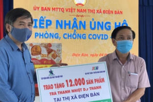 Trà Thanh Nhiệt Dr Thanh tiếp sức cho đồng bào, chiến sĩ tại Quảng Nam
