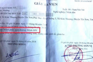 Phú Thọ: Nhiều người dân nghi nhiễm HIV do dùng chung kim tiêm?